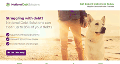 Desktop Screenshot of nationaldebtsolutions.com